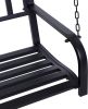 Grey Outdoor 2-Person Heavy Duty Porch Swing with 900 lb. Weight Capacity