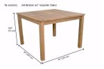 MONTAGE 42″ SQUARE TABLE