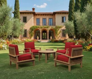 Brianna 6-Pieces Deep Seating Armchair Set