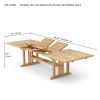 SAHARA 126″ RECTANGULAR DOUBLE EXTENSION TABLE