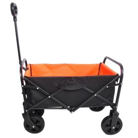 Folding Wagon Garden Cart (Option: Blackyellow)