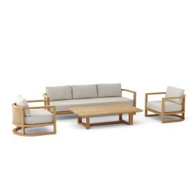Junus Deep Seating Set (Option: SET-221 4-pc)