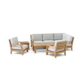 Riviera Luxe 7-Pieces Modular Set (Option: With Rectangular Table A)