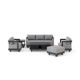 Granada Aluminum Deep Seating (Option: SET-901-AL 6-pc)