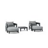 Coronado Aluminum Deep Seating Set