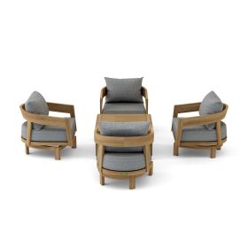 Toscana Deep Seating Swivel Set (Option: 5-pc)